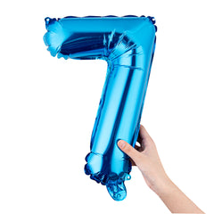 Balloonify Blue Mylar Number 7 Balloon - 16