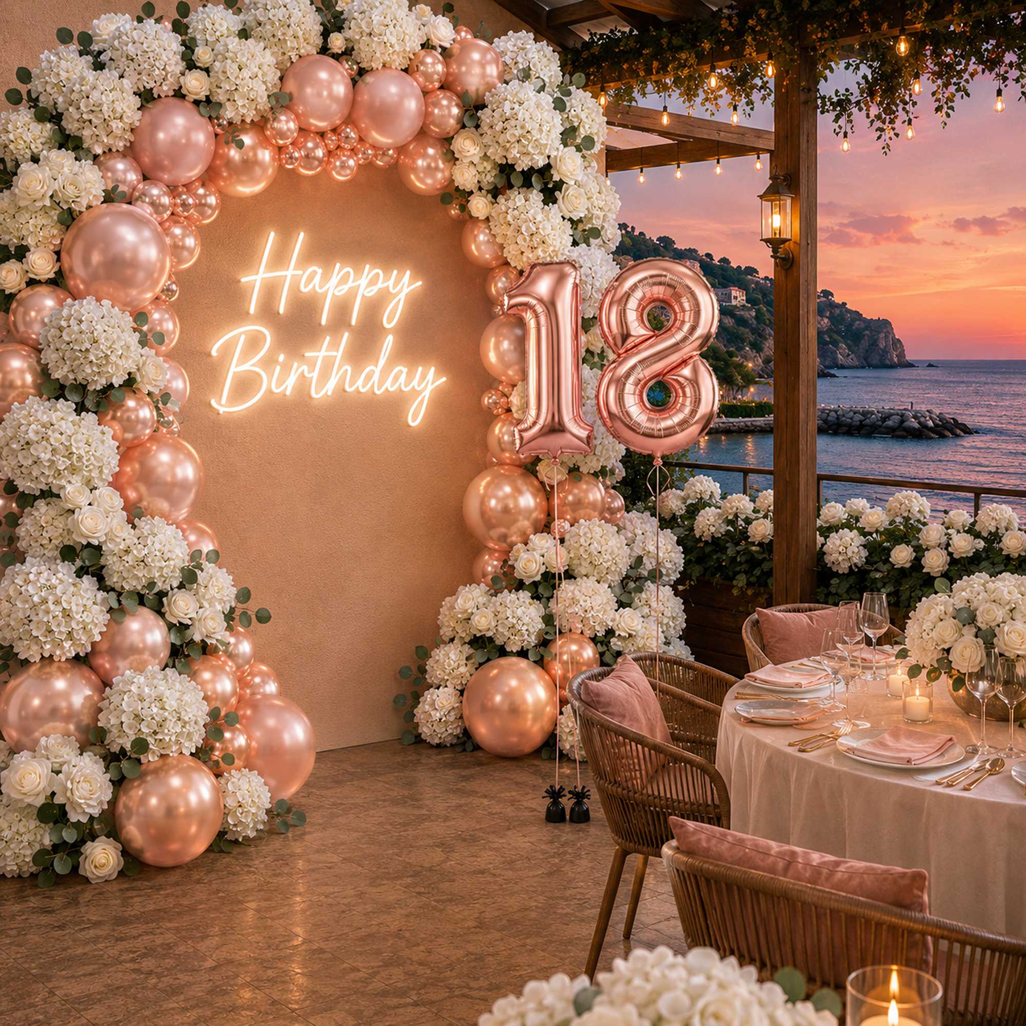 Balloonify Rose Gold Mylar Number 8 Balloon - 16" - 1 count box