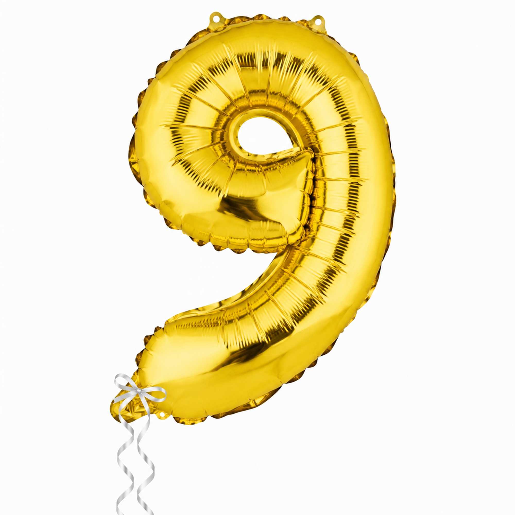 Balloonify Gold Mylar Number 9 Balloon - 16" - 1 count box