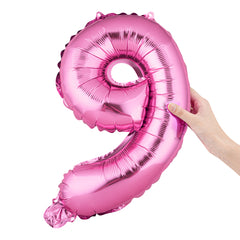 Balloonify Pink Mylar Number 9 Balloon - 16