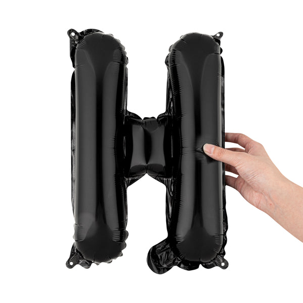 Amscan Silver Air-Filled Letter 'H' Balloon - 16 Inches, Party Decorations, No Helium Required