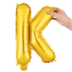 Balloonify Gold Mylar Letter K Balloon - 16