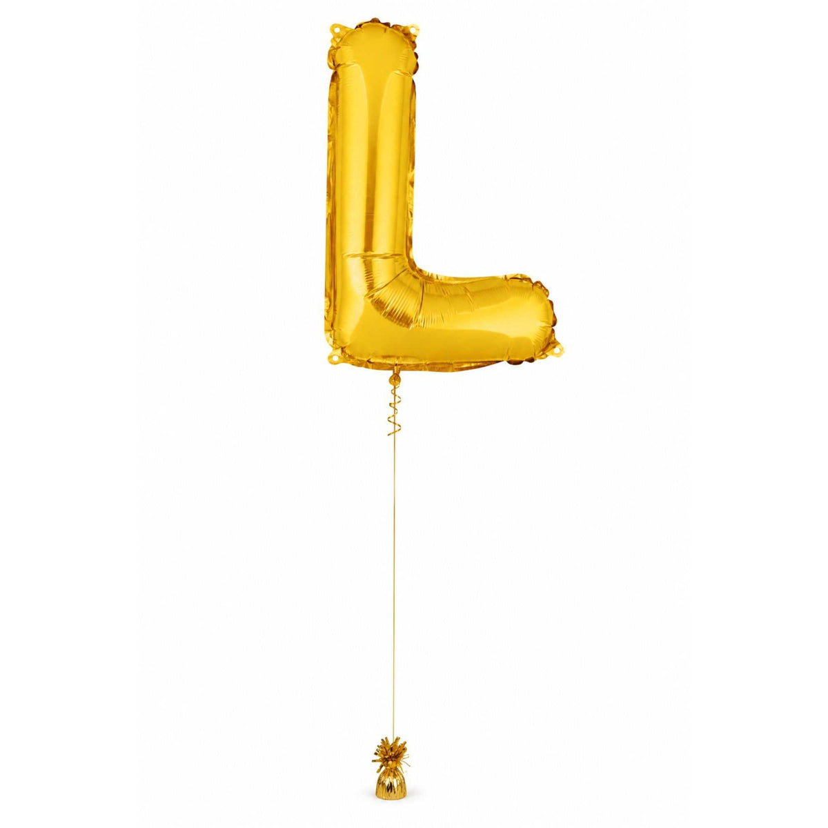Balloonify Gold Mylar Letter L Balloon - 16" - 1 count box