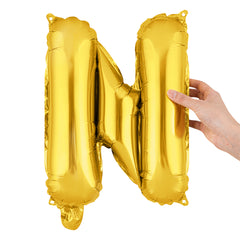 Balloonify Gold Mylar Letter N Balloon - 16