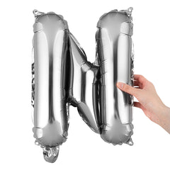 Balloonify Silver Mylar Letter N Balloon - 16
