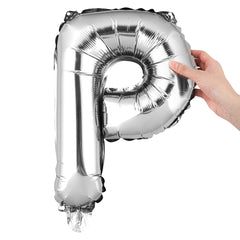 Balloonify Silver Mylar Letter P Balloon - 16