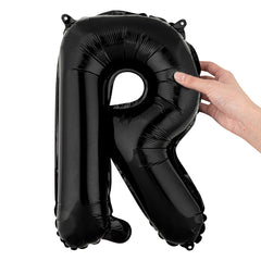 Balloonify Black Mylar Letter R Balloon - 16