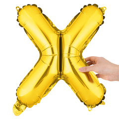 Balloonify Gold Mylar Letter X Balloon - 16