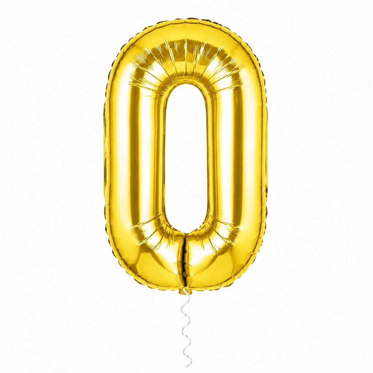Balloonify Gold Mylar Number 0 Balloon - 40" - 1 count box