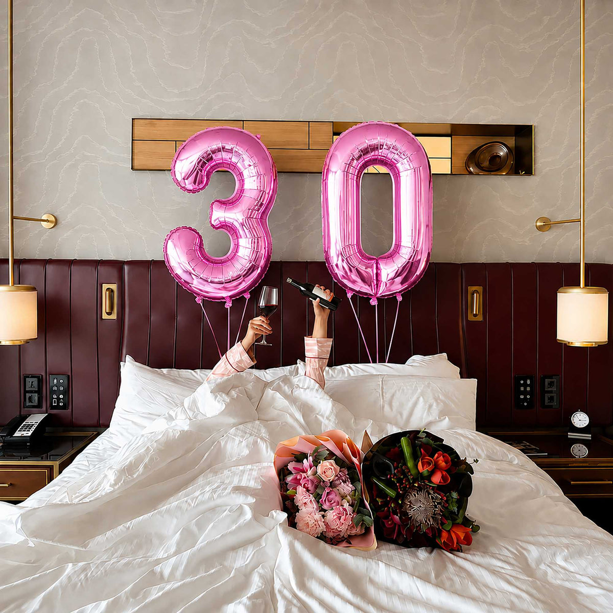 Balloonify Pink Mylar Number 0 Balloon - 40" - 1 count box