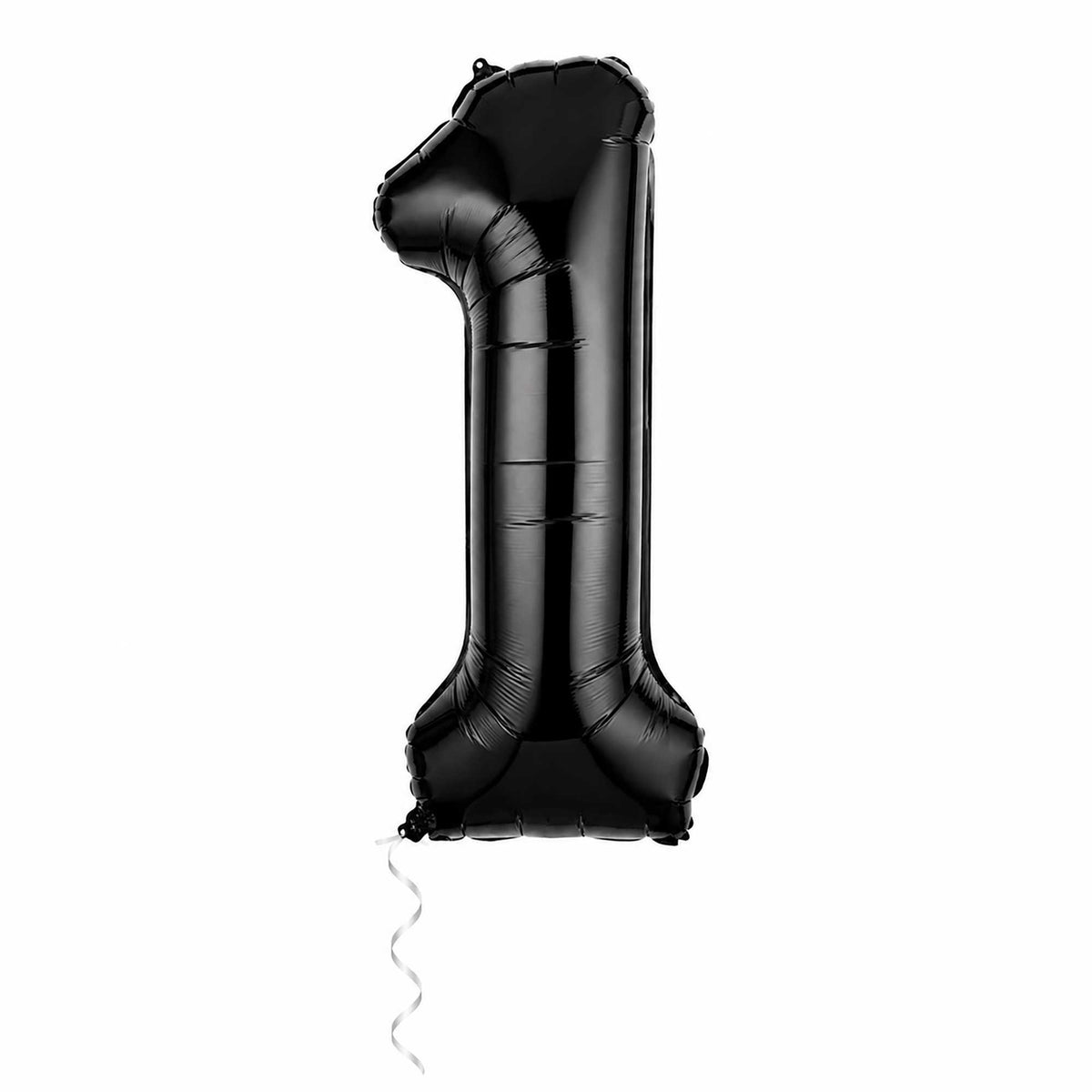 Balloonify Black Mylar Number 1 Balloon - 40" - 1 count box