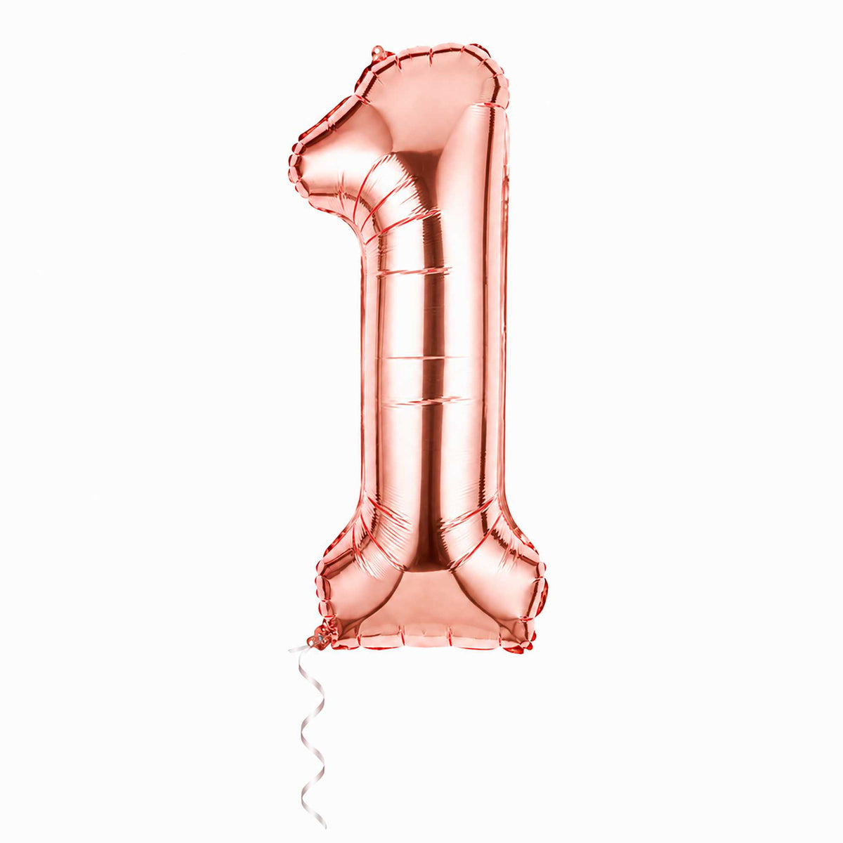 Balloonify Rose Gold Mylar Number 1 Balloon - 40" - 1 count box