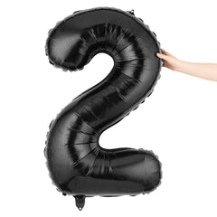 Balloonify Black Mylar Number 2 Balloon - 40