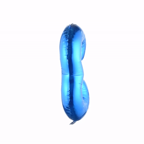 Balloonify Blue Mylar Number 3 Balloon - 40" - 1 count box Balloonify Blue Mylar Number 3 Balloon - 40" - 1 count box