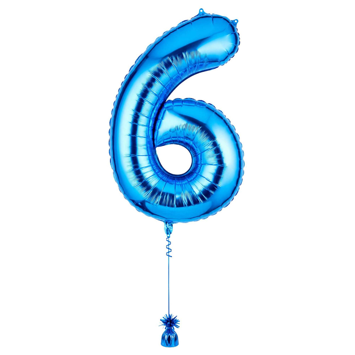 Balloonify Blue Mylar Number 6 Balloon - 40" - 1 count box