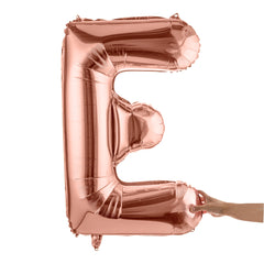 Balloonify Rose Gold Mylar Letter E Balloon - 40