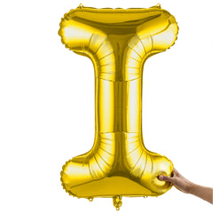 Balloonify Gold Mylar Letter I Balloon - 40