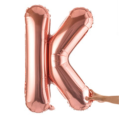 Balloonify Rose Gold Mylar Letter K Balloon - 40