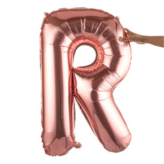 Balloonify Rose Gold Mylar Letter R Balloon - 40