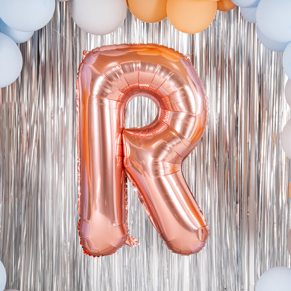 Balloonify Rose Gold Mylar Balloon Letter R - 40