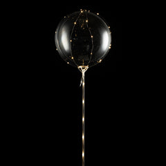 Balloonify Gold LED Bobo Balloon - with String Light - 24 - 10