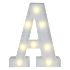 Illumify White LED Marquee Letter A Sign - 8 3/4