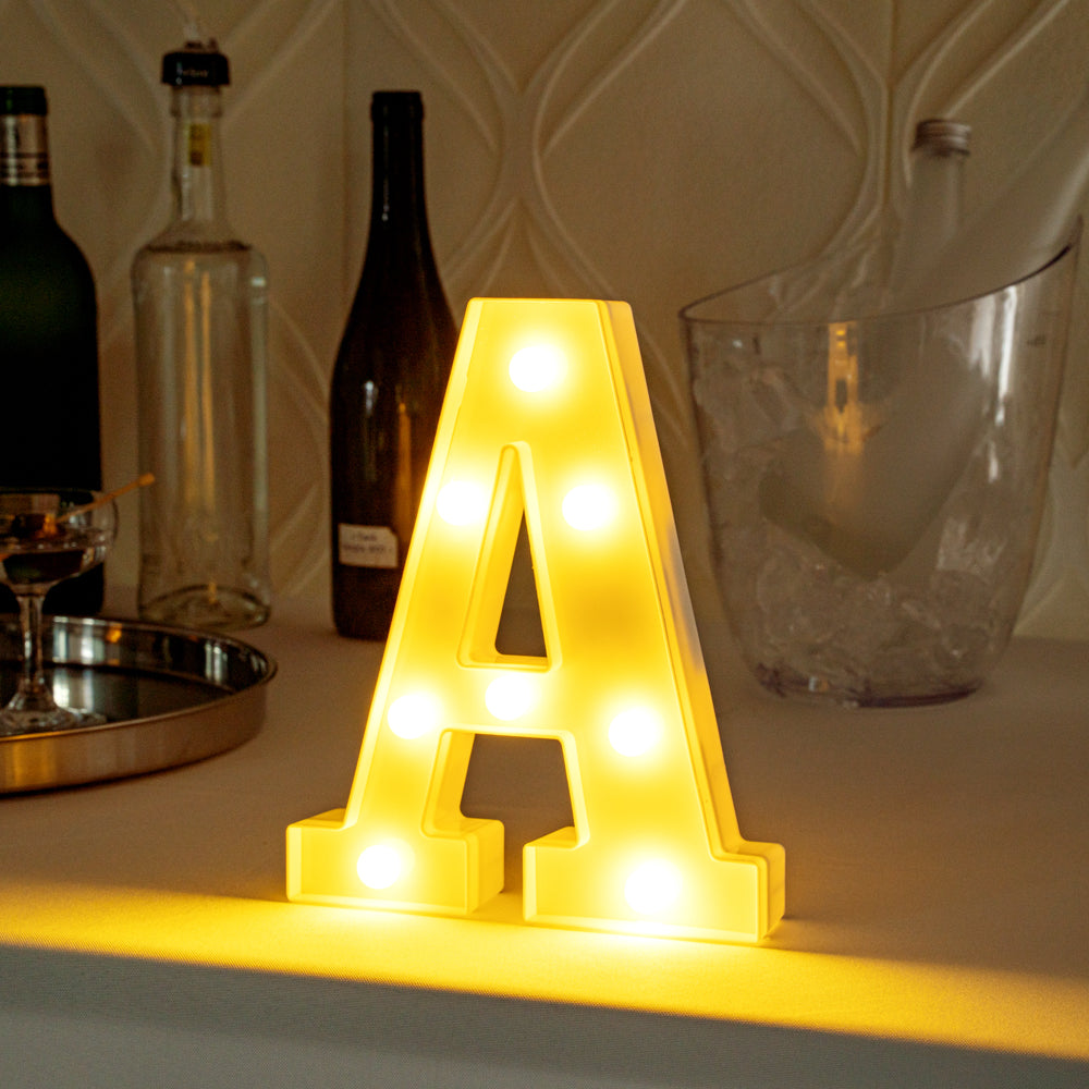 Illumify White LED Marquee Letter A Sign - 8 3/4" - 1 count box