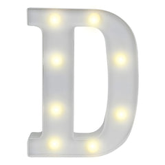 Illumify White LED Marquee Letter D Sign - 8 3/4