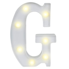 Illumify White LED Marquee Letter G Sign - 8 3/4