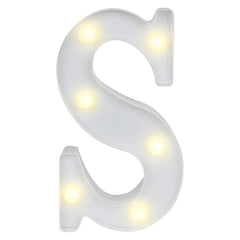 Illumify White LED Marquee Letter S Sign - 8 3/4