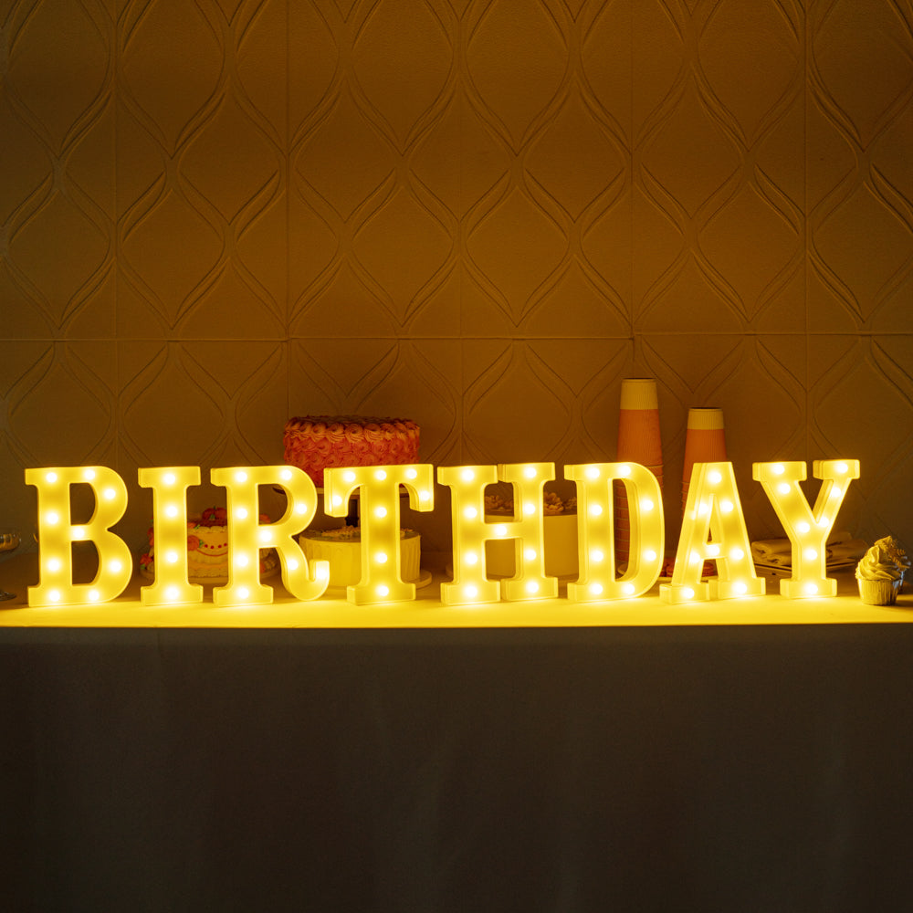 Illumify White LED Marquee Letter T Sign - 8 3/4