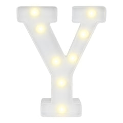 Illumify White LED Marquee Letter Y Sign - 8 3/4