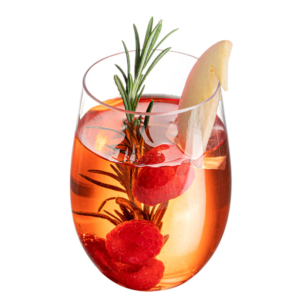Restaurantware-Bev Tek 3.2 x 3.2 x 4.5 Inch Reusable Wine Glasses, 10 Durable Party Wine Glasses