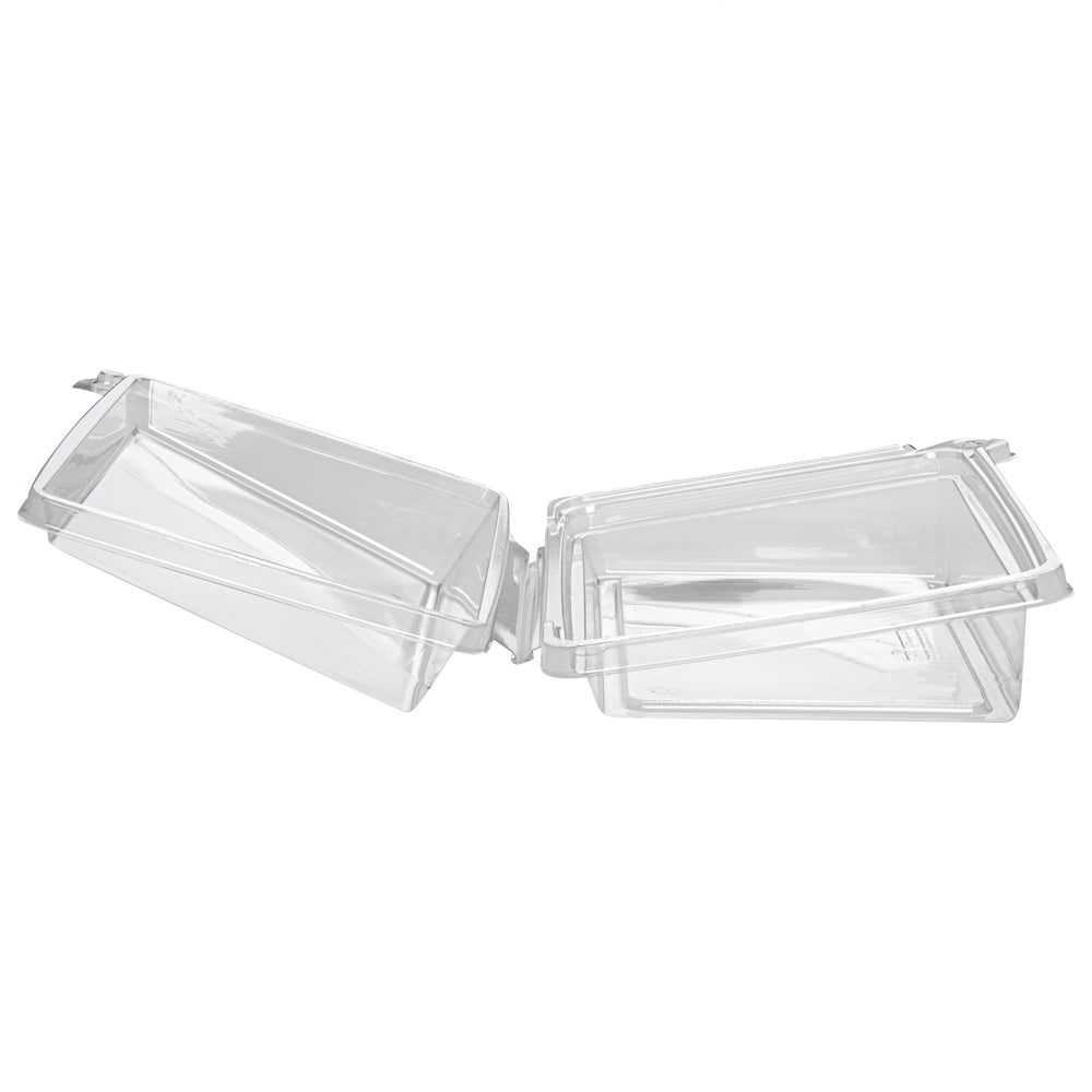 Tamper Tek Rectangle Clear Plastic Sandwich / Pinwheel Container - with ...