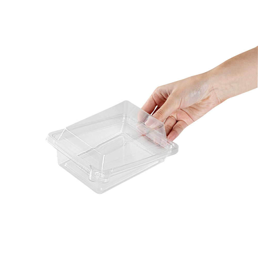 Tamper Tek Rectangle Clear Plastic Sandwich Container - with Lid ...