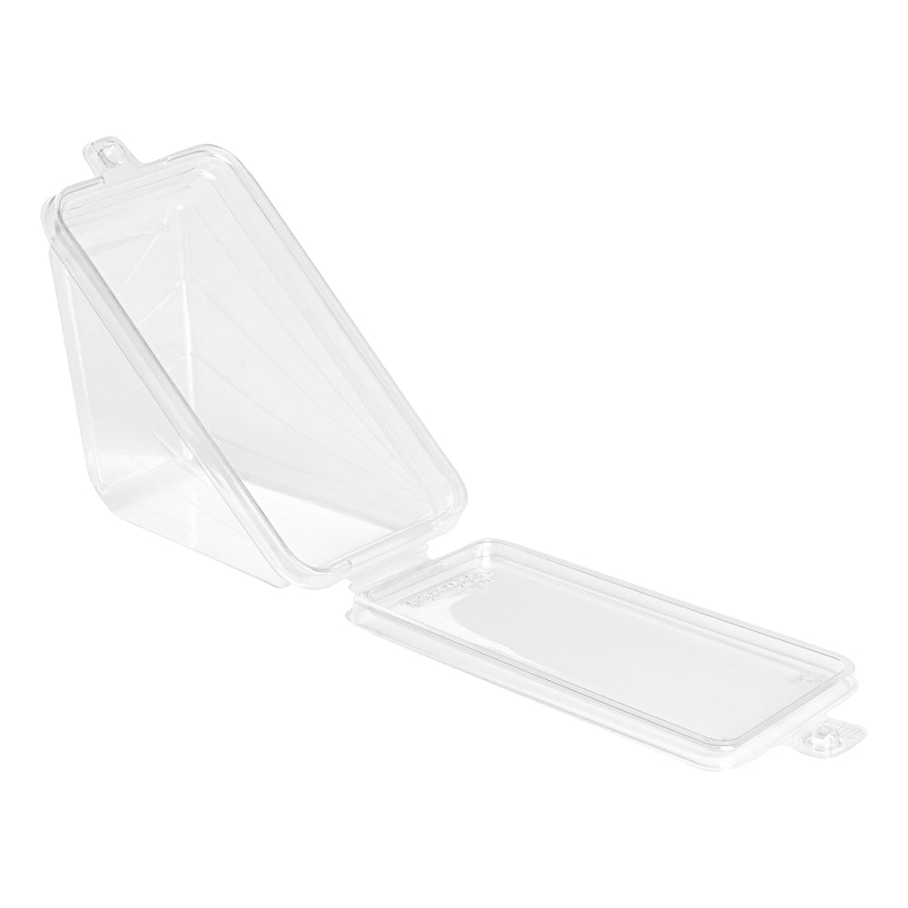 Tamper Tek Triangle Clear Plastic Sandwich Container - with Lid, Tamper ...