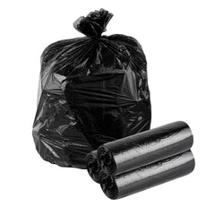 RW Clean 13 gal Black Plastic Trash Can Liner - Light-Duty, 6 micron - 1000 count box