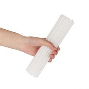 Basic Nature White PLA Plastic / PBAT Plastic Straw - Compostable - 8 1/4  - 2000 count box