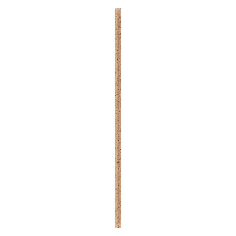 Basic Nature Brown PLA Plastic / Coffee Ground Straw - Wrapped, Compostable - 8 1/4" - 4000 count box