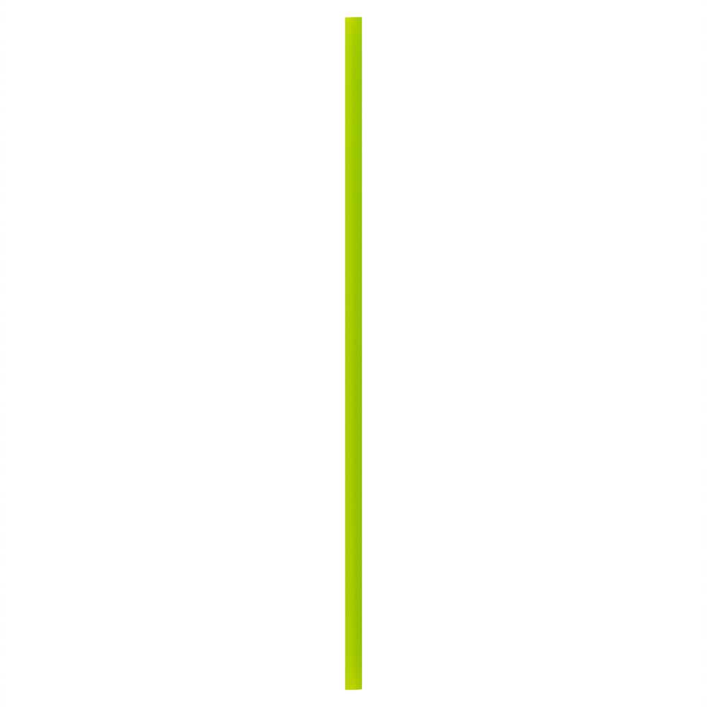 Basic Nature Green PLA / PBAT Plastic Straw - Wrapped, Compostable - 8 1/4" - 4000 count box
