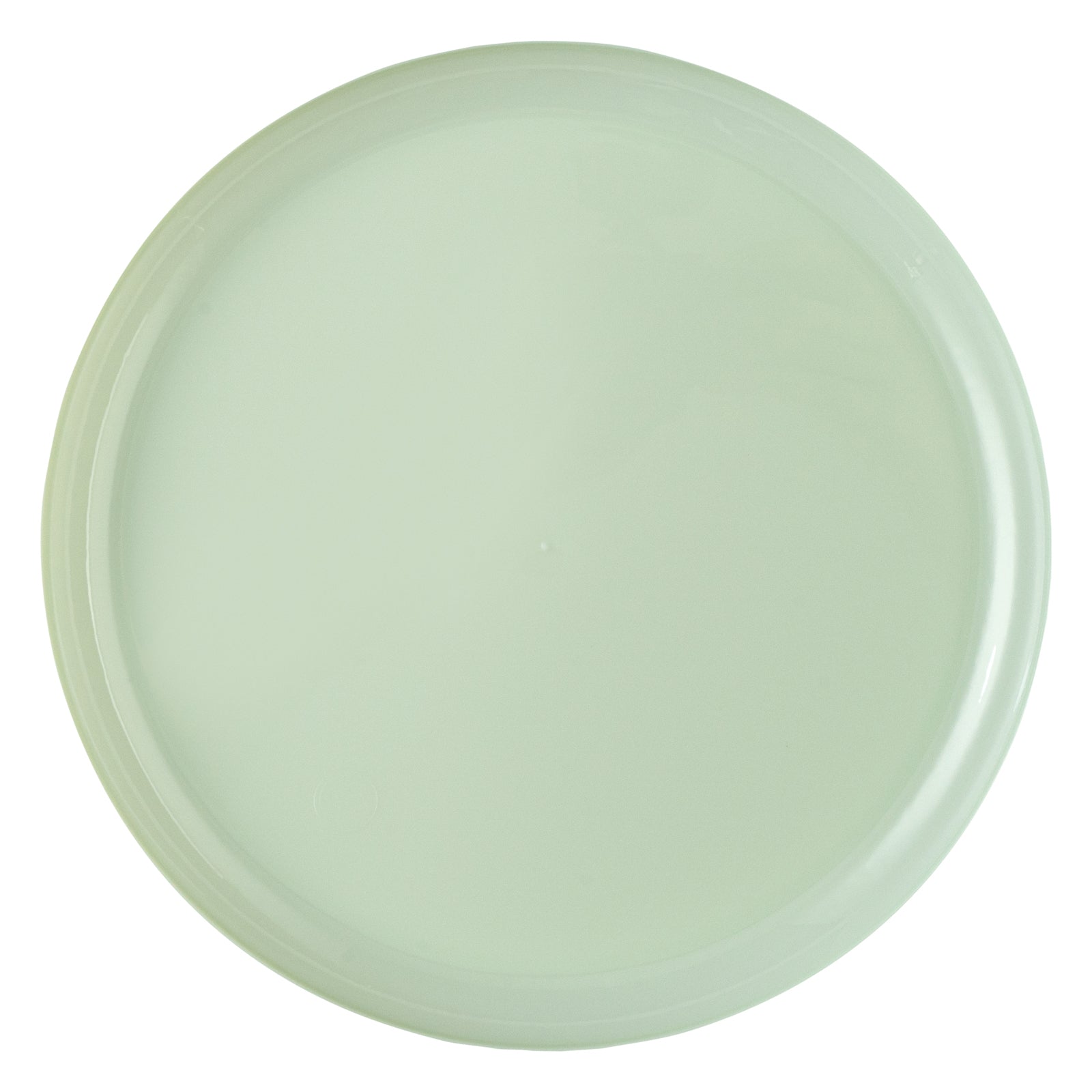 Moderna Round Mint Green Plastic Plate - 6 1/4" x 6 1/4" x 1/2" - 200 ...