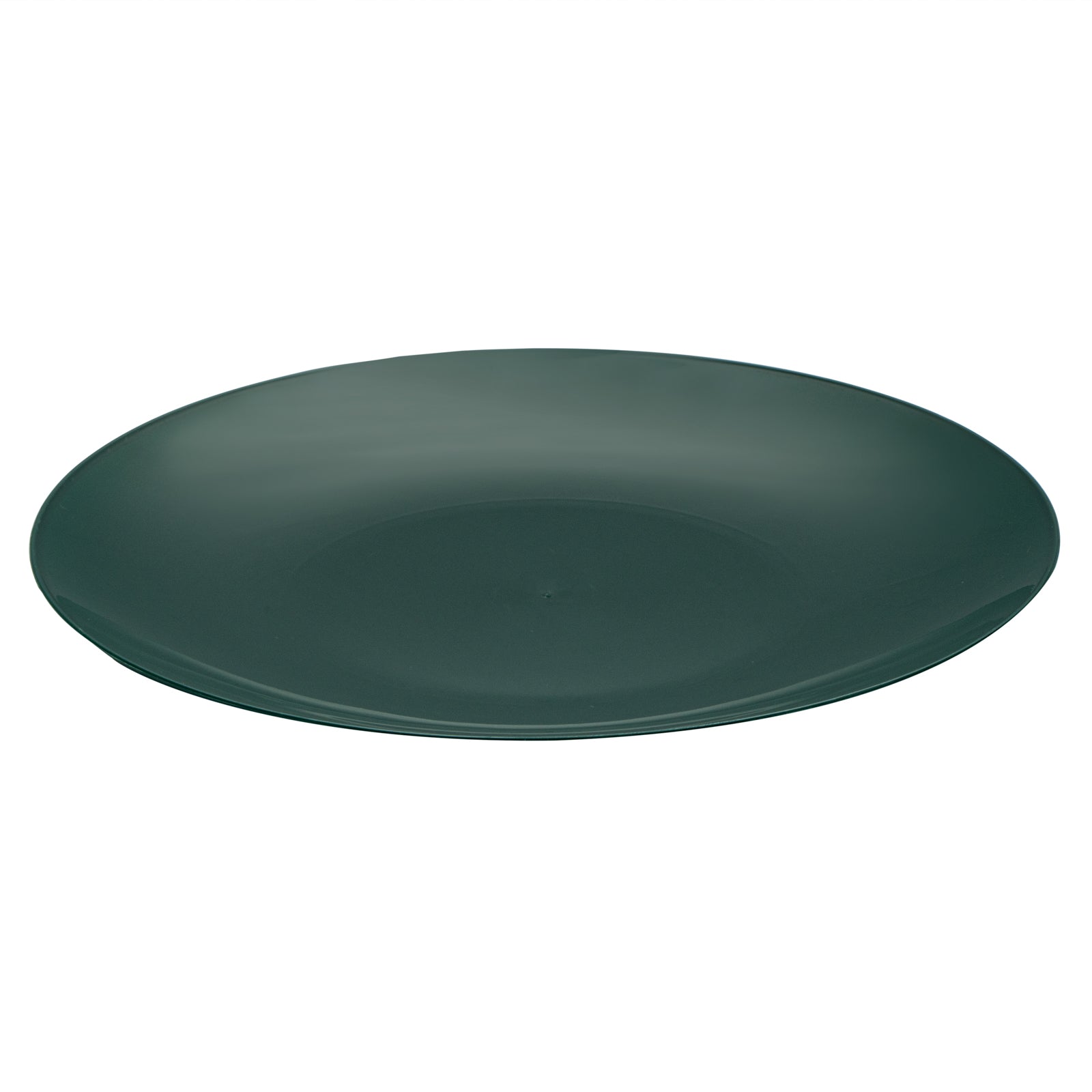 Moderna Round Forest Green Plastic Plate - 7 1/2" x 7 1/2" x 1/2" - 200 ...
