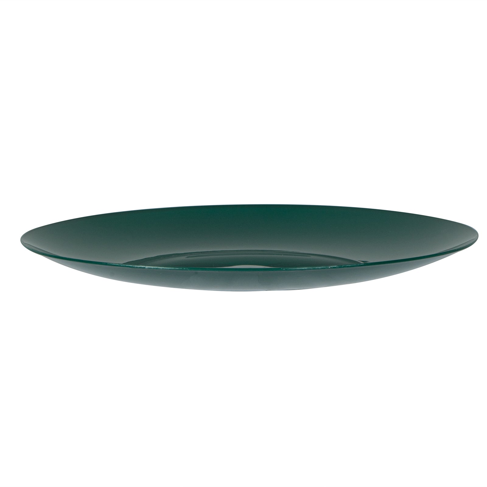 Moderna Round Forest Green Plastic Plate - 7 1/2" x 7 1/2" x 1/2" - 200 ...