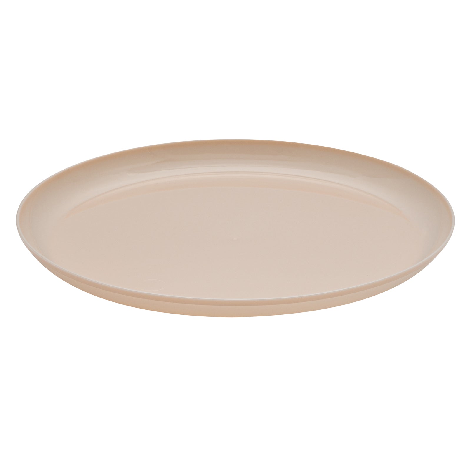 Moderna Round Light Pink Plastic Plate - 8 1/2" x 8 1/2" x 1/2" - 200 ...