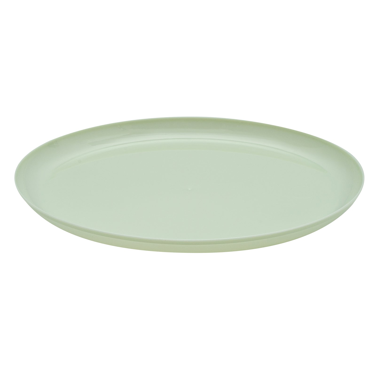 Moderna Round Mint Green Plastic Plate - 10 3/4" x 10 3/4" x 1/2" - 200 ...