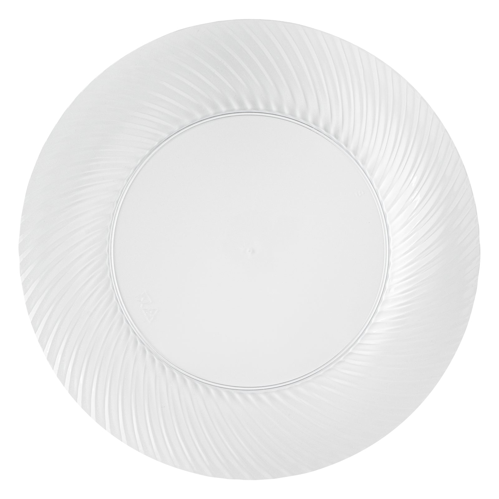Moderna Round Clear Plastic Wave Plate - 7" x 7" x 1/2" - 200 count box