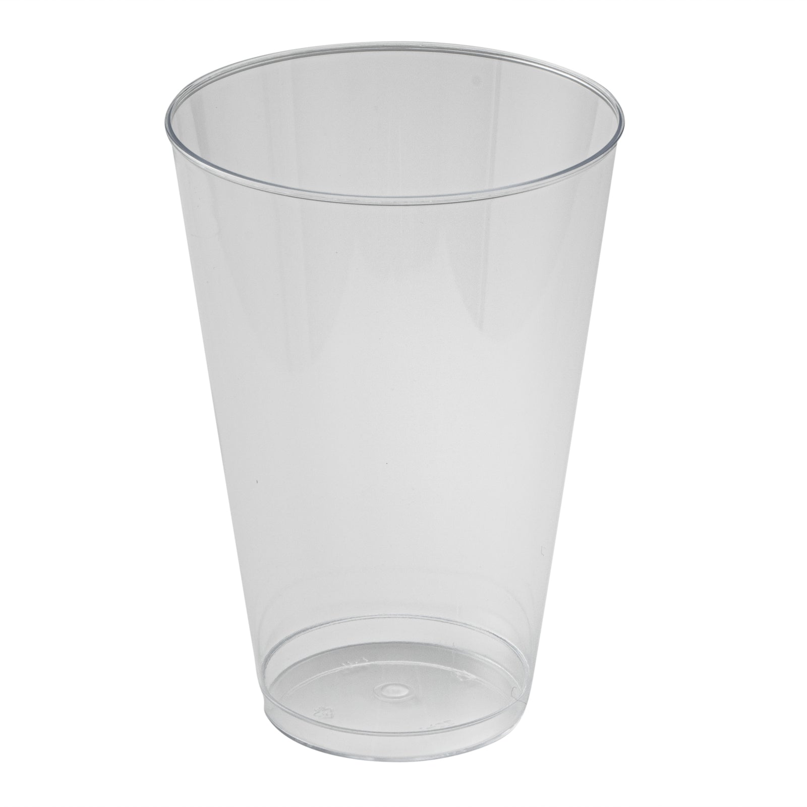 Chef 101 14 oz Clear Plastic Tumbler - 3 1/4" x 3 1/4" x 4 3/4" - 20 count box