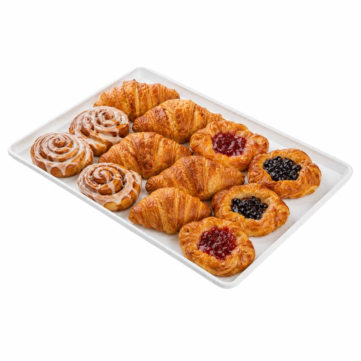 Chef 101 Rectangle White Plastic Display Tray - 26" x 18" - 1 count box