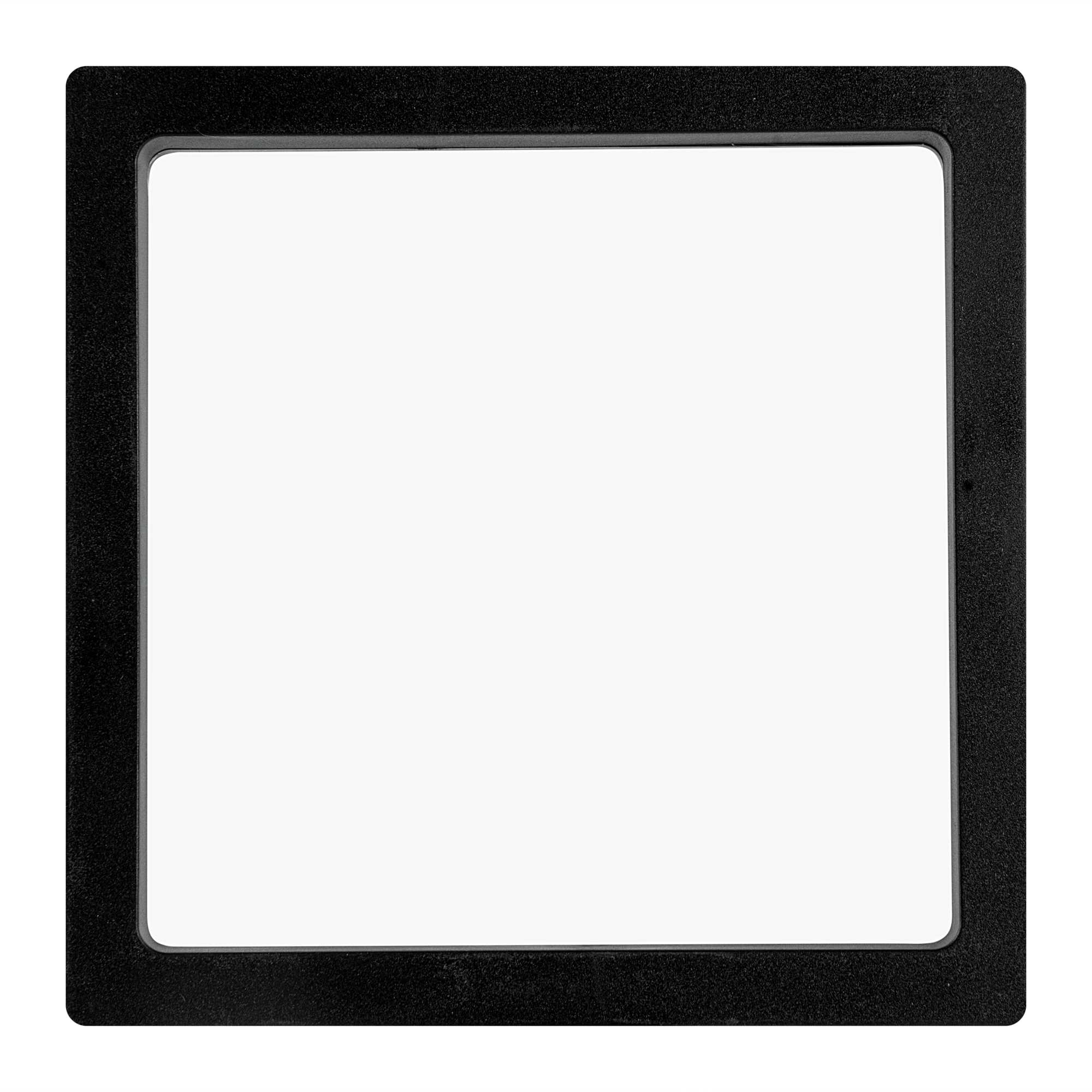 Display Tek Square Black Plastic 3D Floating Display Case - 5 1/2" x 5 1/2" x 3/4" - 320 count box
