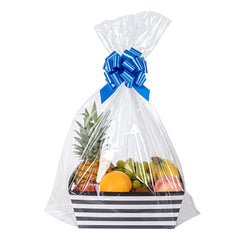 Bag Tek Clear Plastic Gift Basket Wrap / Sheet - 25